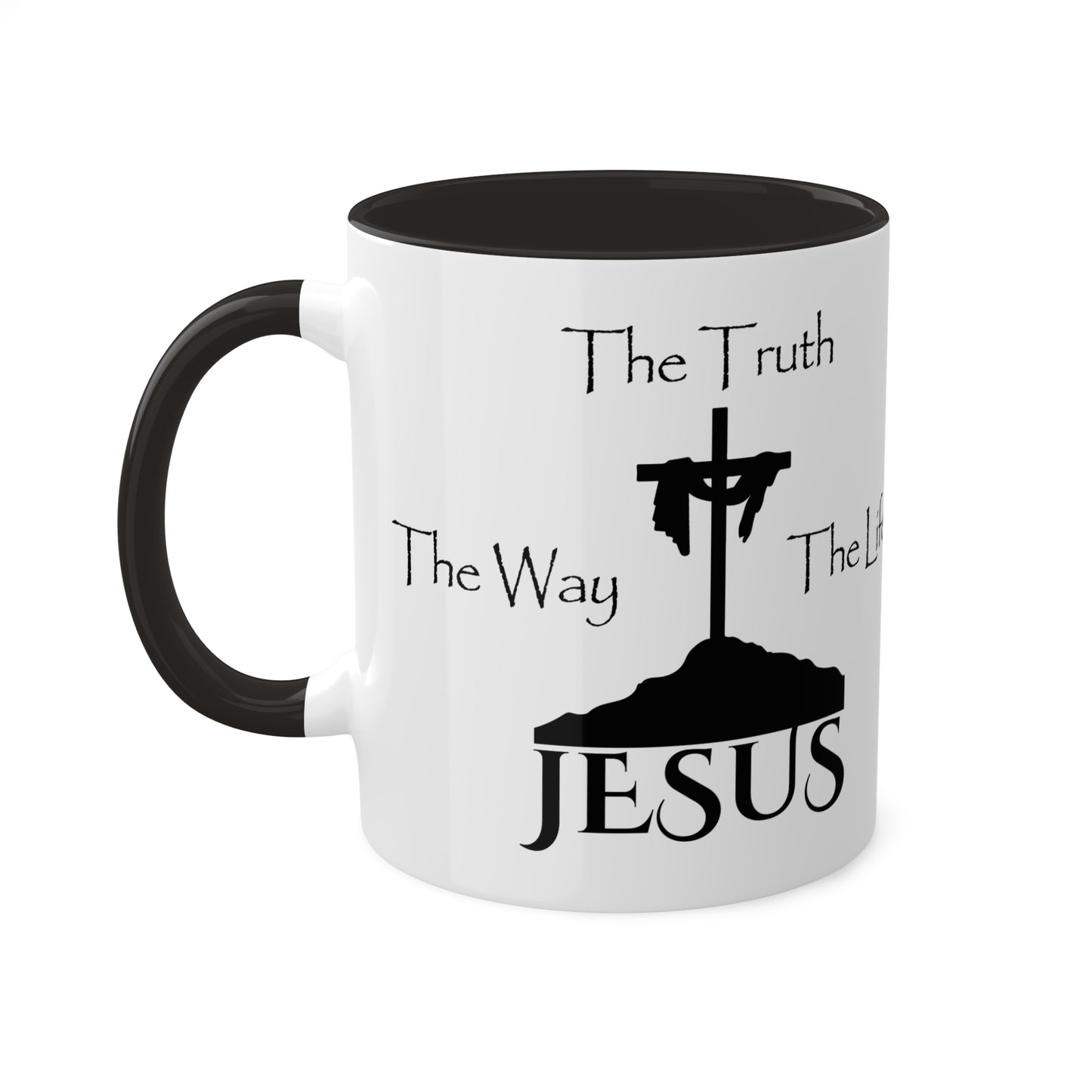 Jesus The Way The Truth The Life Colorful Mugs, 11oz