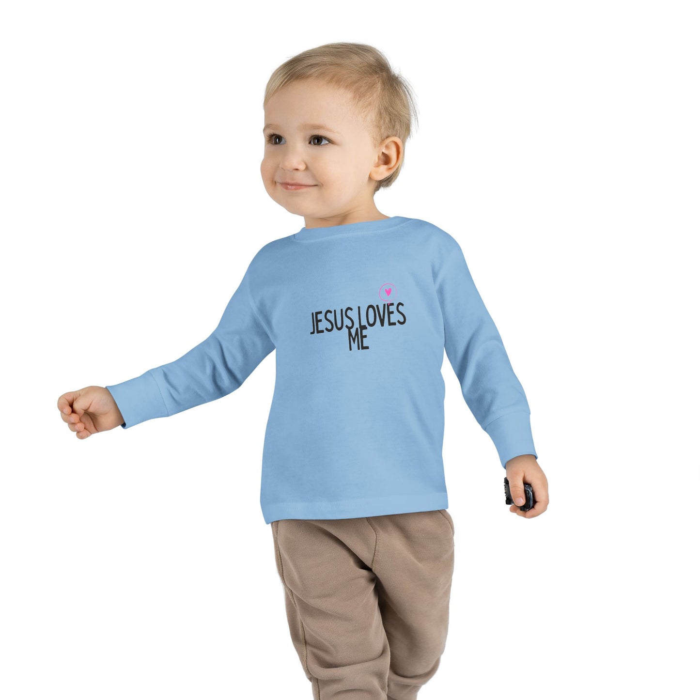 Jesus Loves Me Toddler Long Sleeve Tee