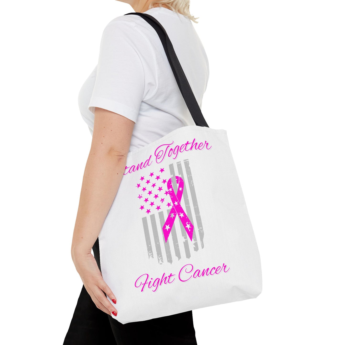 Stand Together Fight Breast Cancer Tote Bag (AOP)