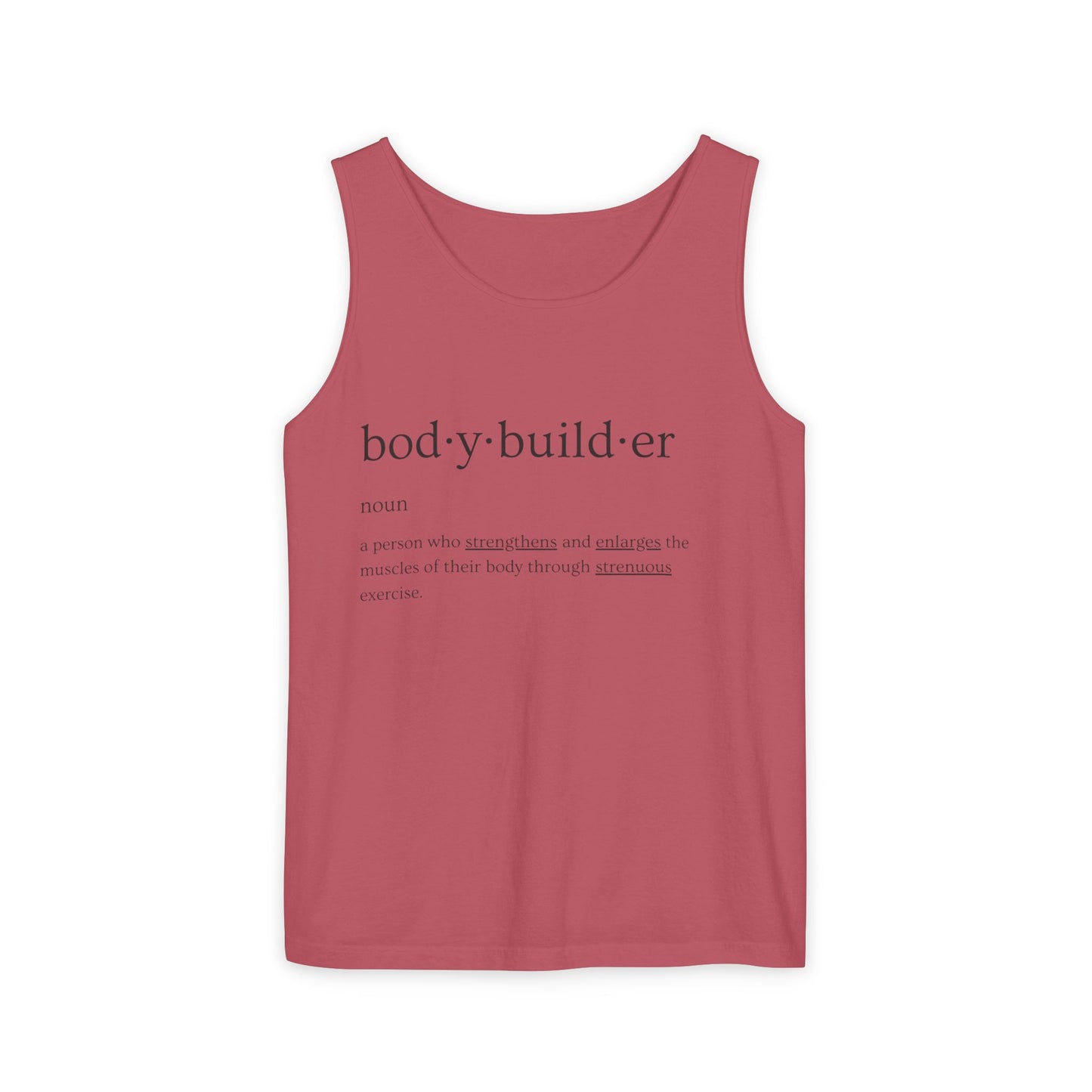 Bodybuilder Definition Unisex Garment-Dyed Tank Top