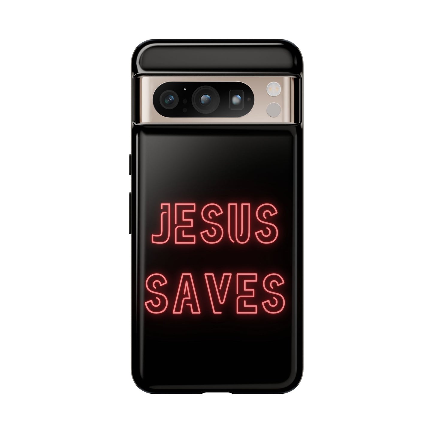 Jesus Saves Neon Signage Tough Cases Iphone Samsung Google