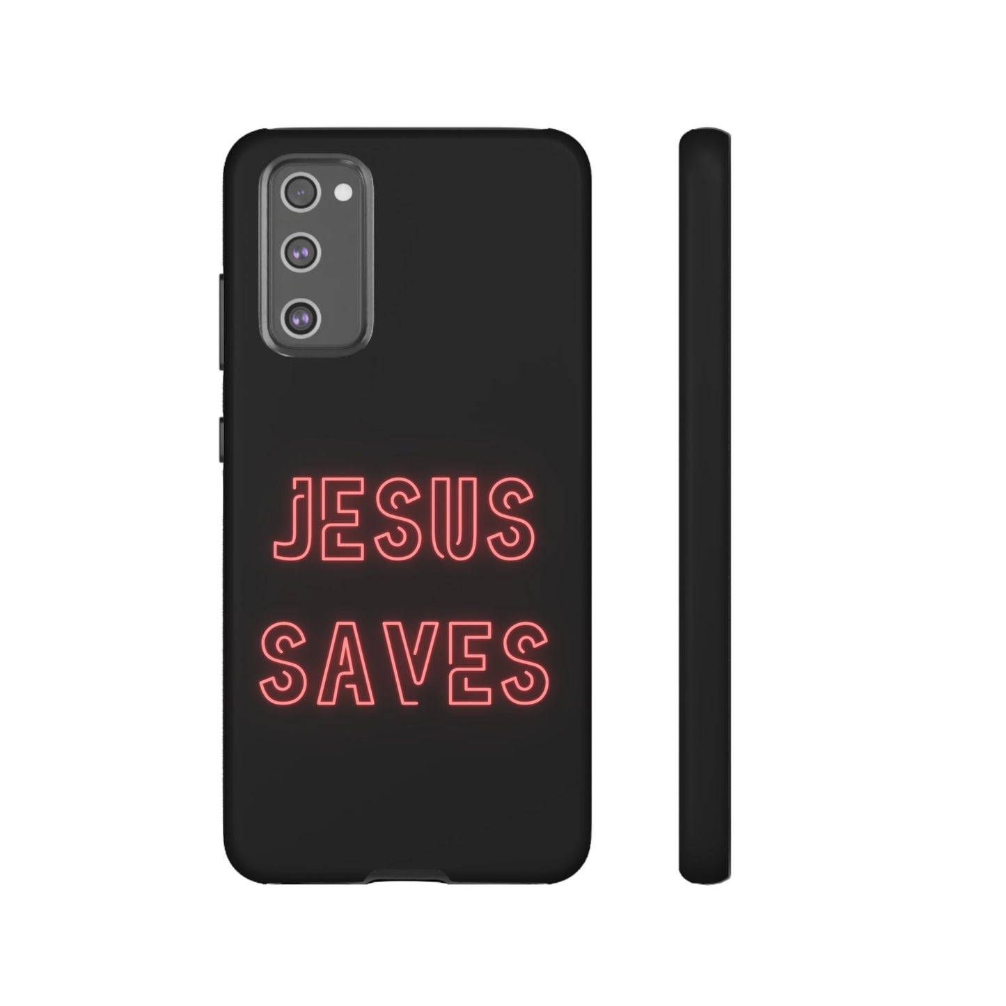 Jesus Saves Neon Signage Tough Cases Iphone Samsung Google