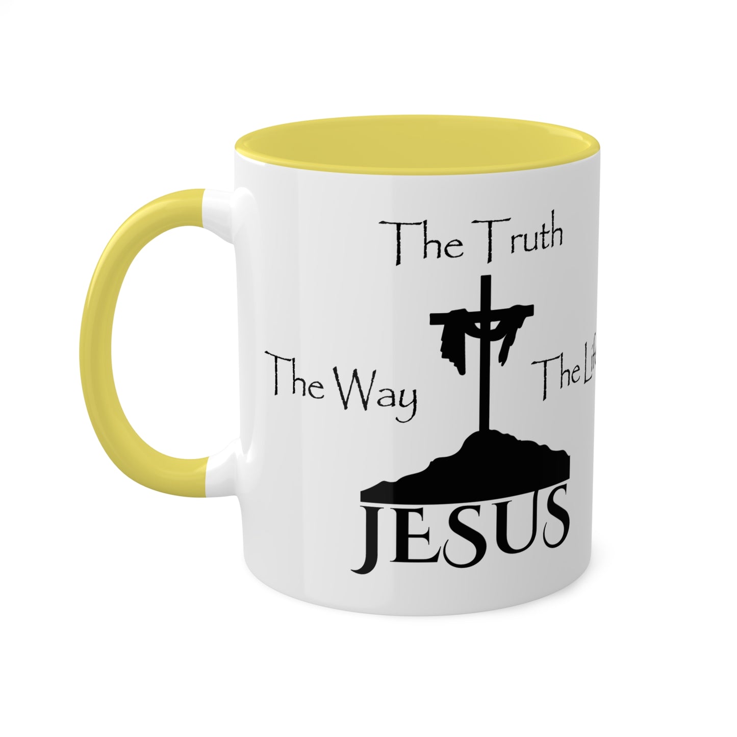 Jesus The Way The Truth The Life Colorful Mugs, 11oz