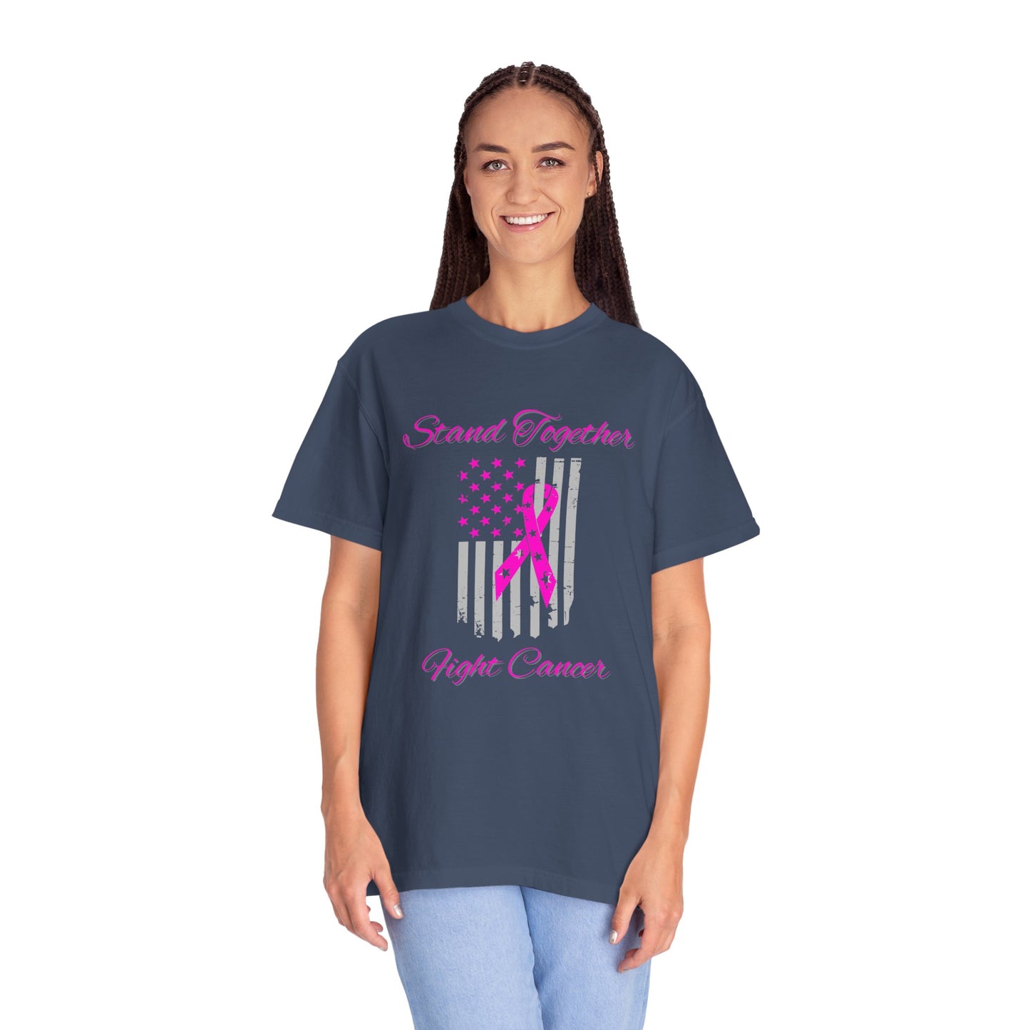 Stand Together Fight Breast Cancer Unisex Garment-Dyed T-shirt