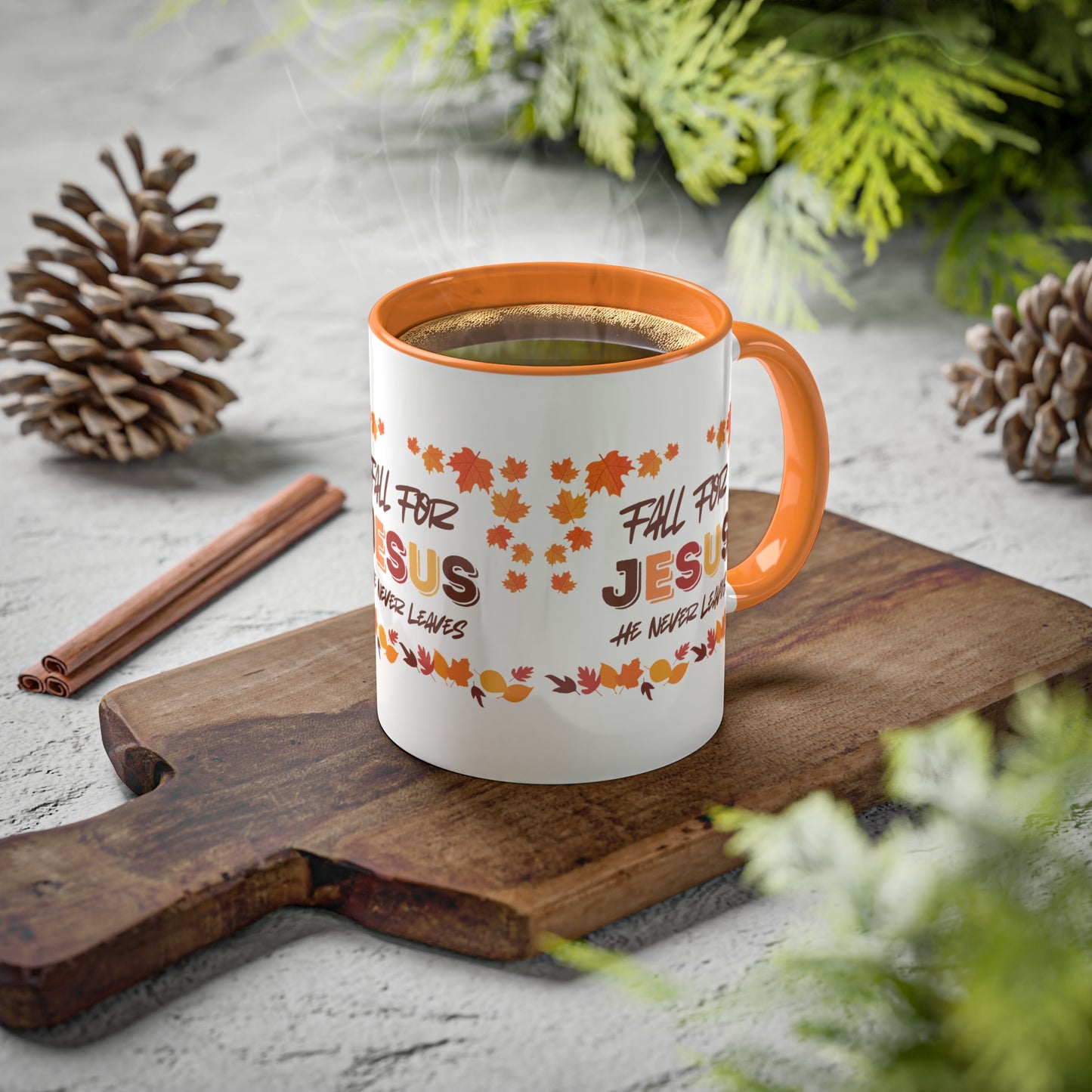 Fall For Jesus Harvest Colorful Mugs, 11oz