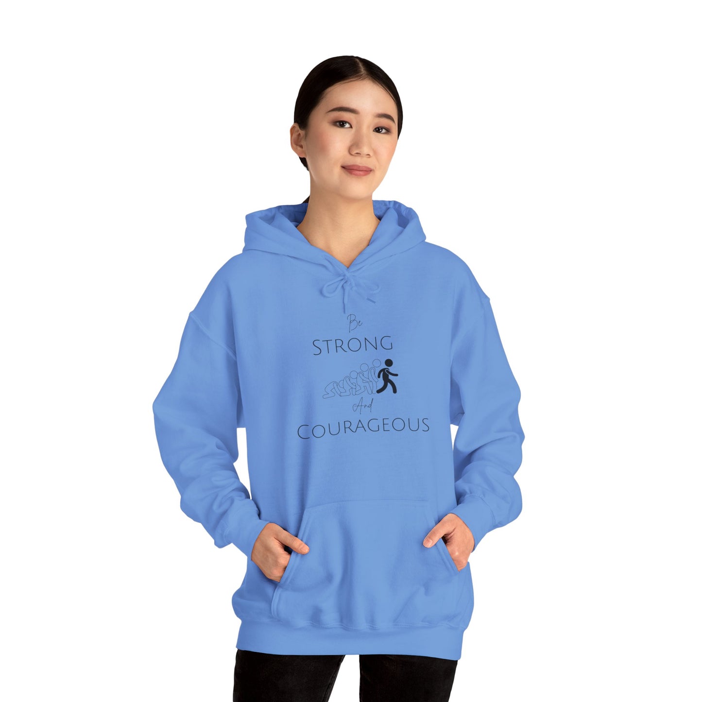 Be Strong And Courageous Unisex Heavy Blend™ Hooded Sweatshirt