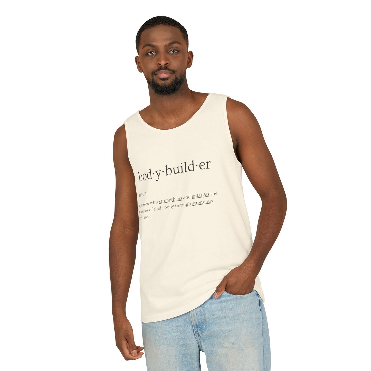 Bodybuilder Definition Unisex Garment-Dyed Tank Top