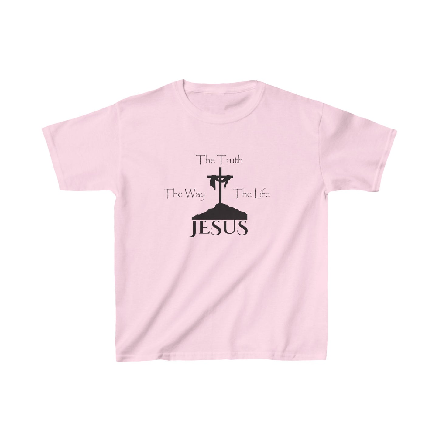 Jesus The Way The Truth The Life Kids Heavy Cotton™ Tee