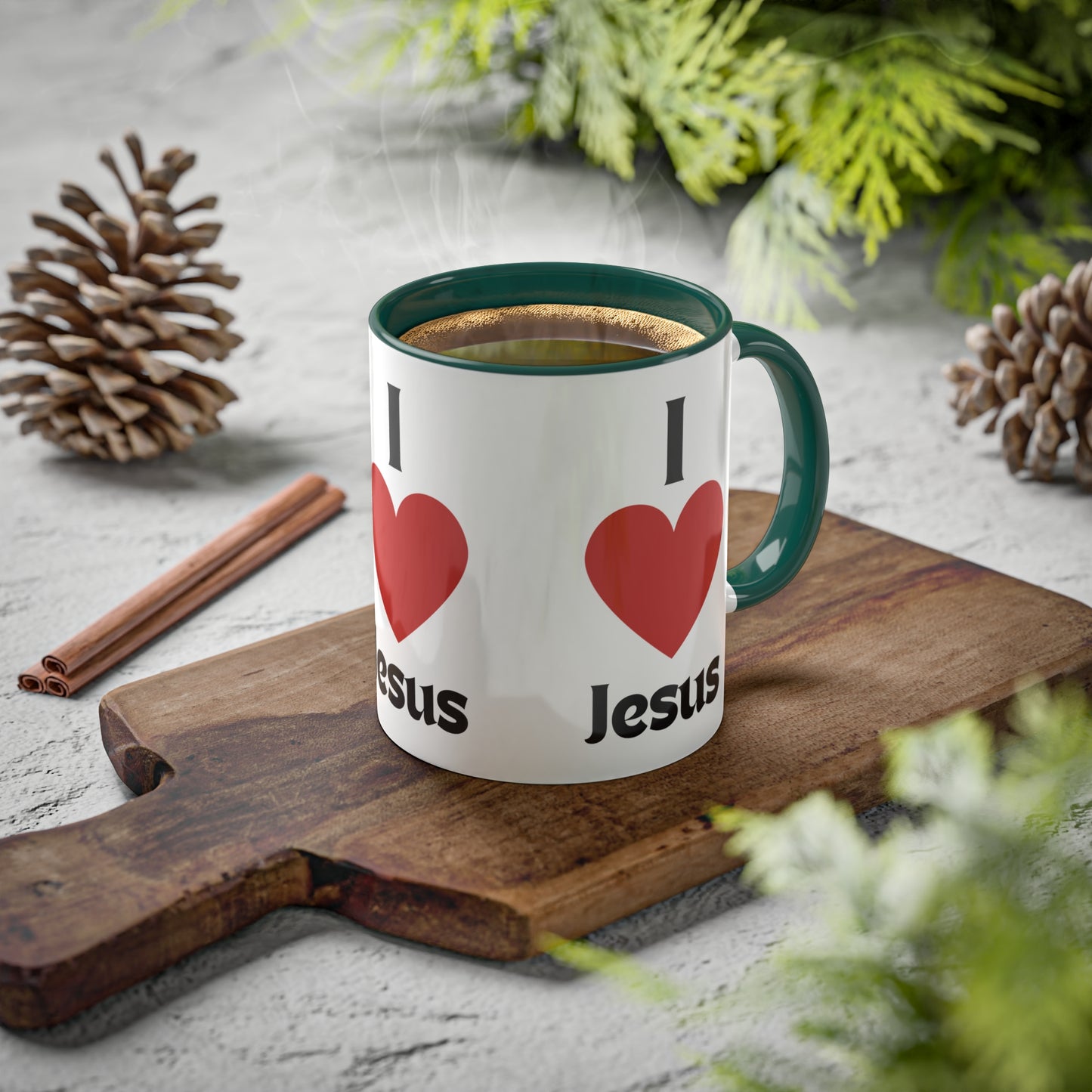 I love Jesus Colorful Mugs, 11oz