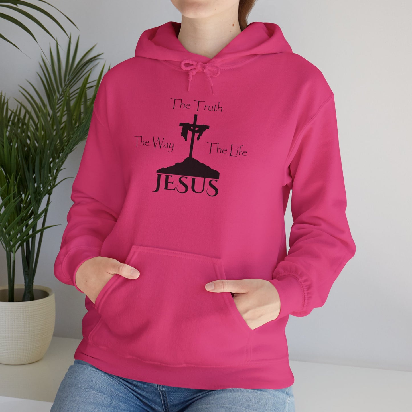 Jesus The Way The Truth The Life Unisex Heavy Blend™ Hooded Sweatshirt