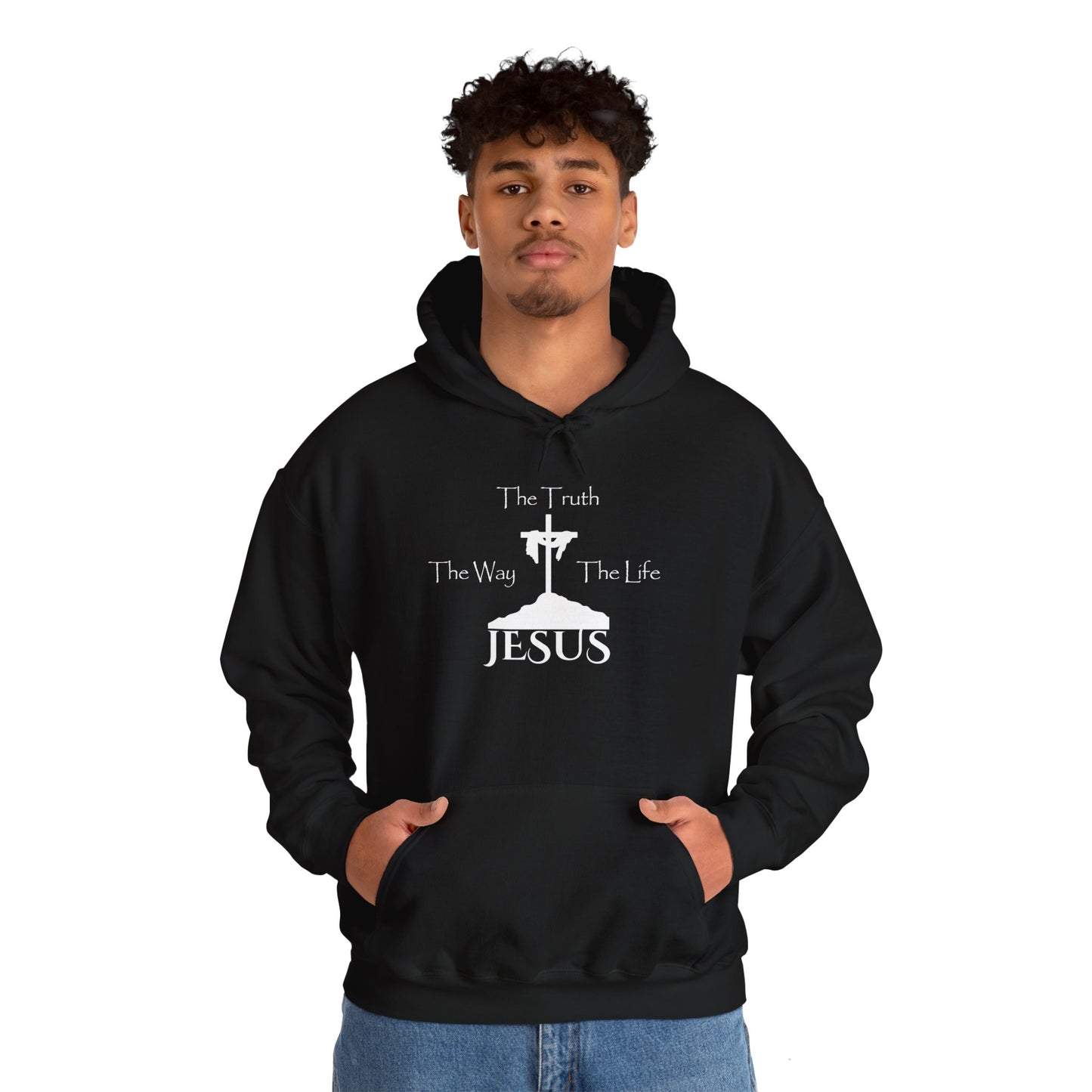 Jesus The Way The Truth The Life Unisex Heavy Blend™ Hooded Sweatshirt