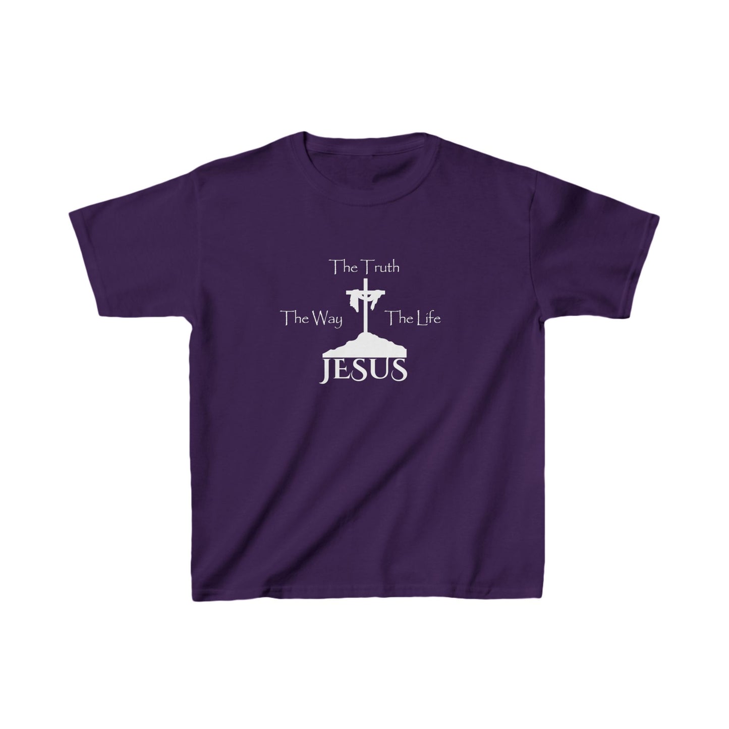 Jesus The Way The Truth The Life Kids Heavy Cotton™ Tee