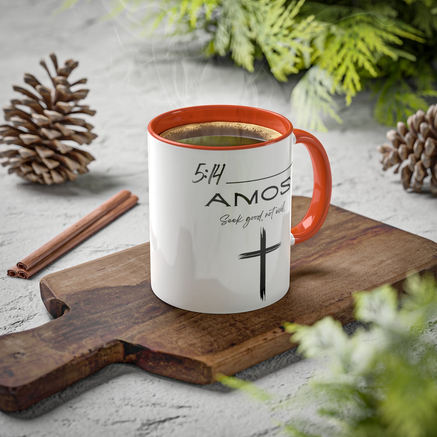 Amos 5:14 Good Not Evil Colorful Mugs, 11oz