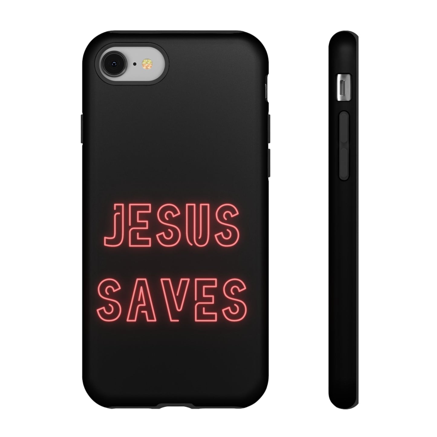 Jesus Saves Neon Signage Tough Cases Iphone Samsung Google