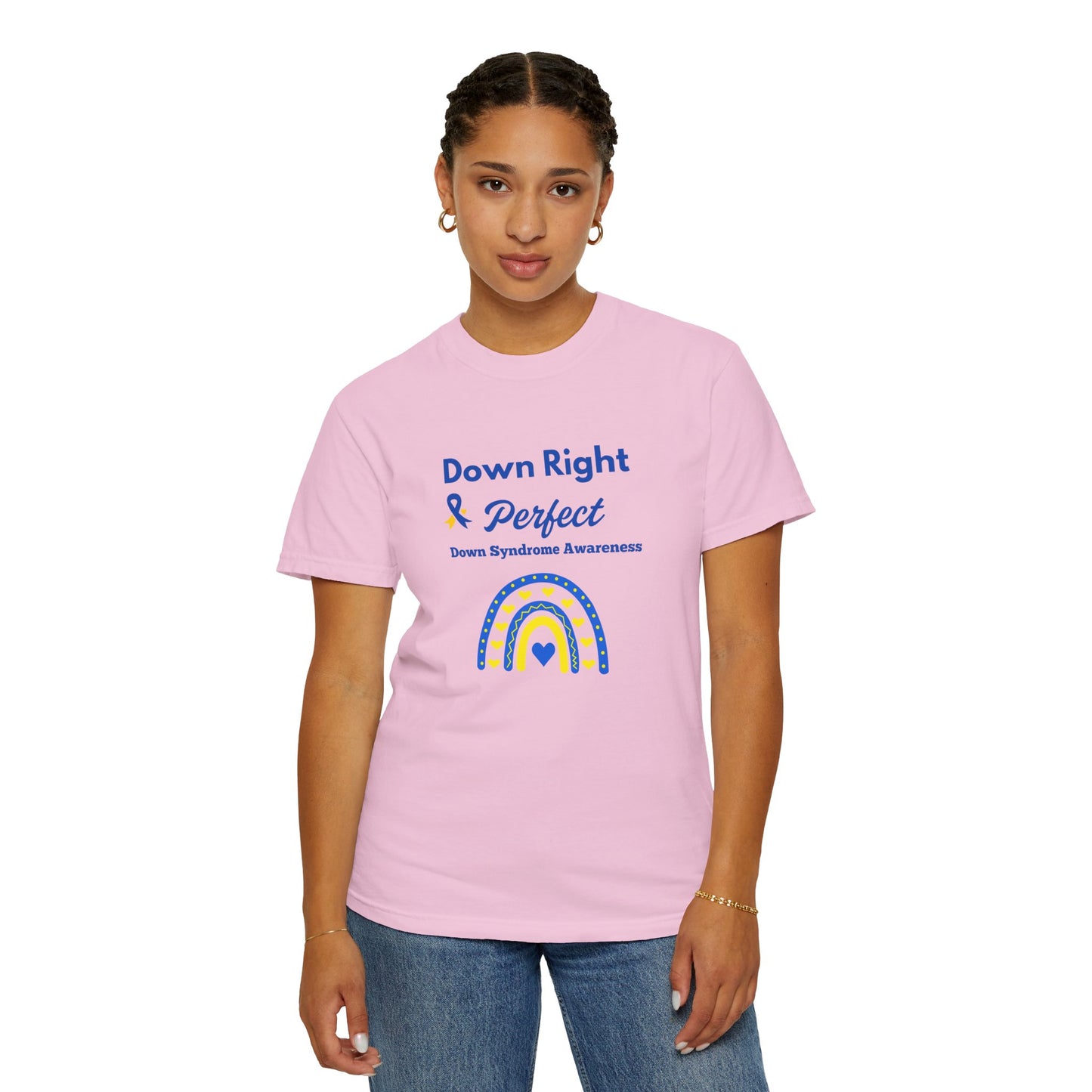 Down Right & Perfect Unisex Garment-Dyed T-shirt