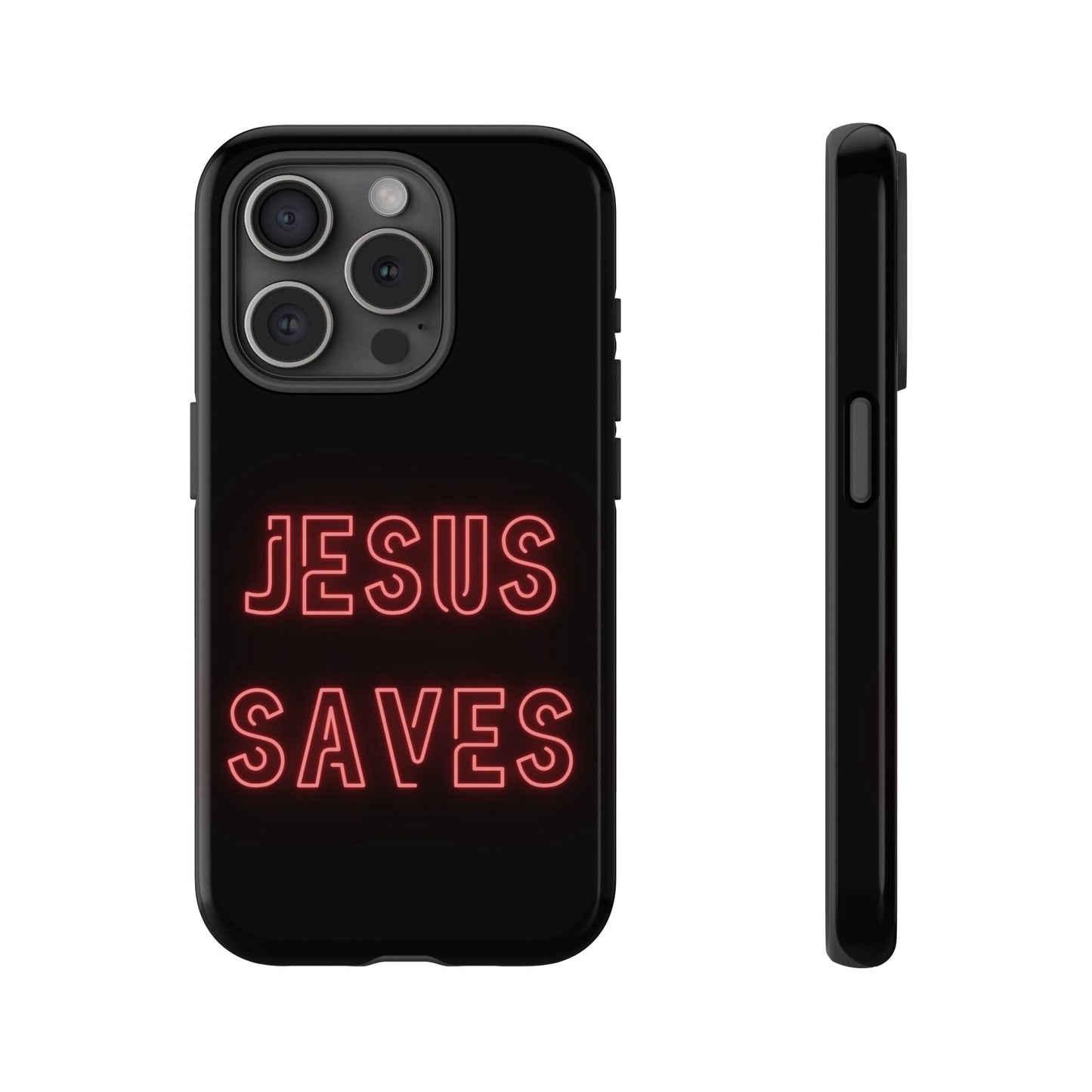 Jesus Saves Neon Signage Tough Cases Iphone Samsung Google