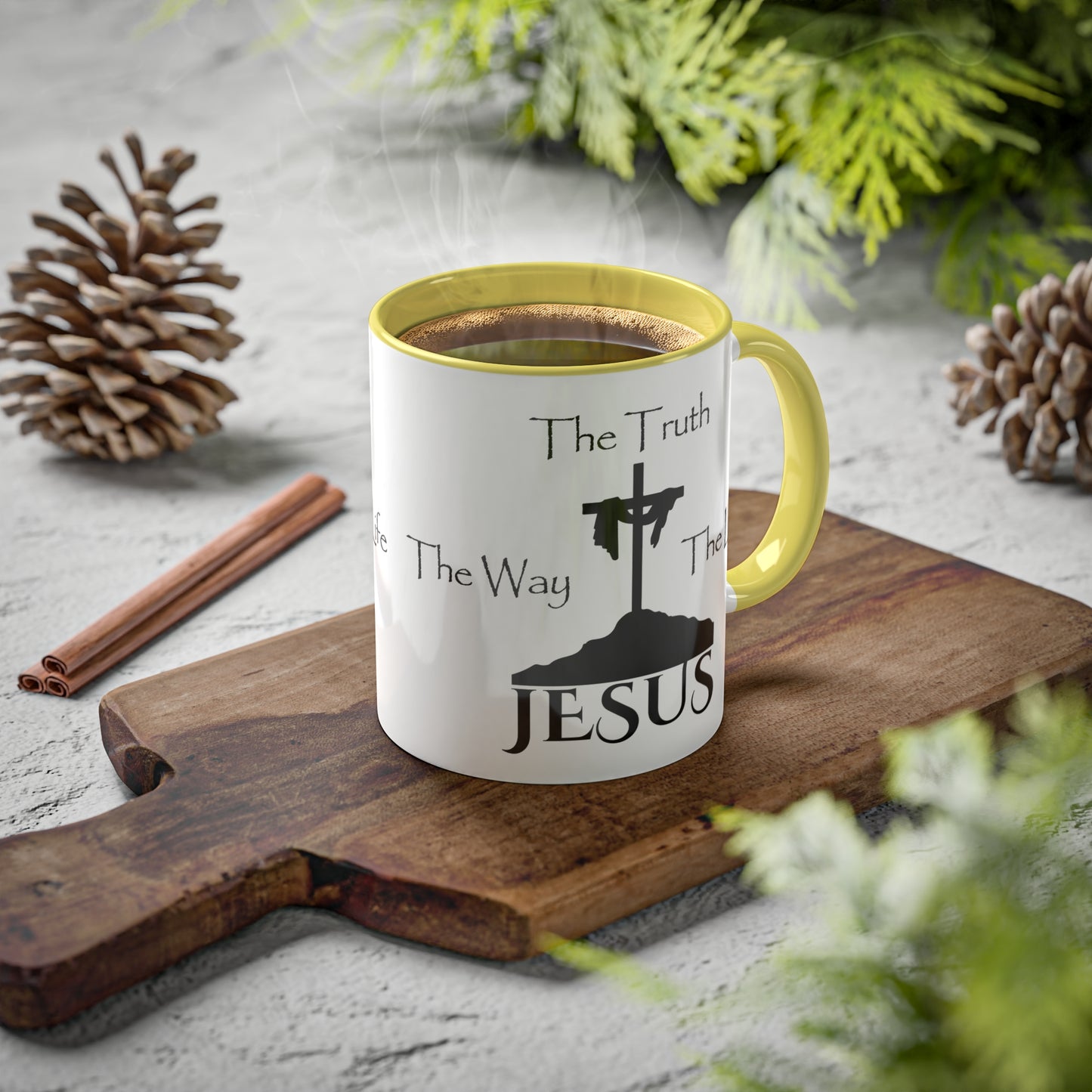 Jesus The Way The Truth The Life Colorful Mugs, 11oz