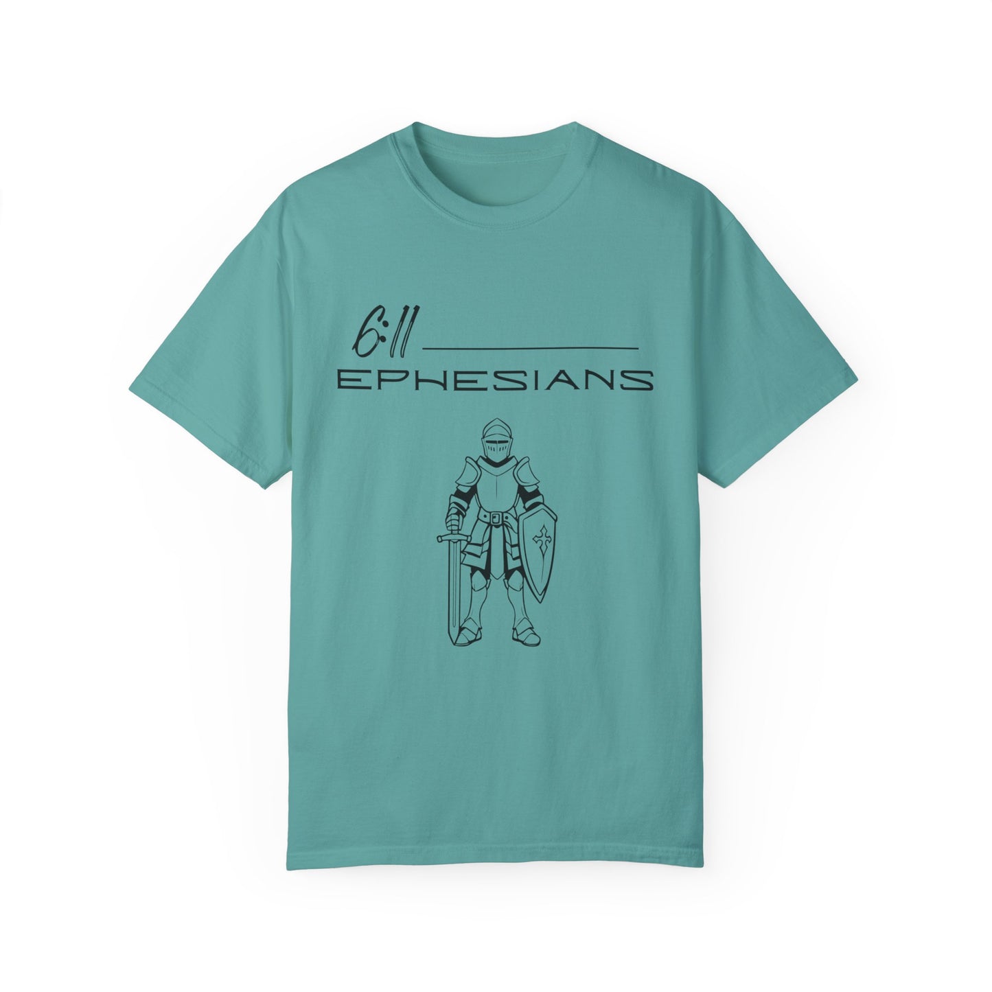 Ephesians 6:11 Armor w/Full Scripture on Back Unisex Garment-Dyed T-shirt