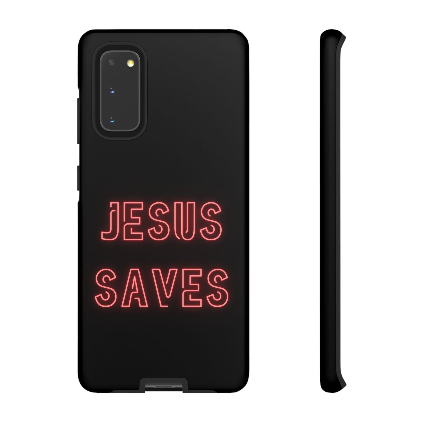 Jesus Saves Neon Signage Tough Cases Iphone Samsung Google