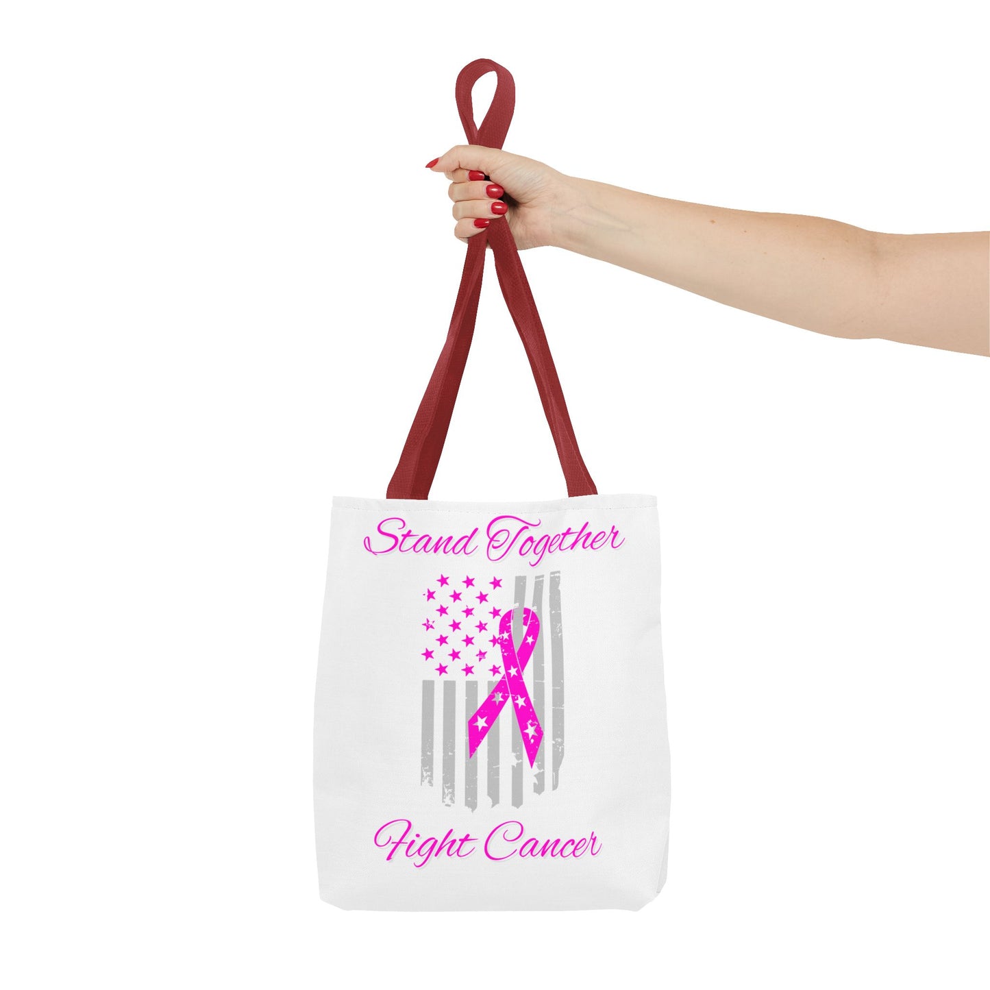 Stand Together Fight Breast Cancer Tote Bag (AOP)