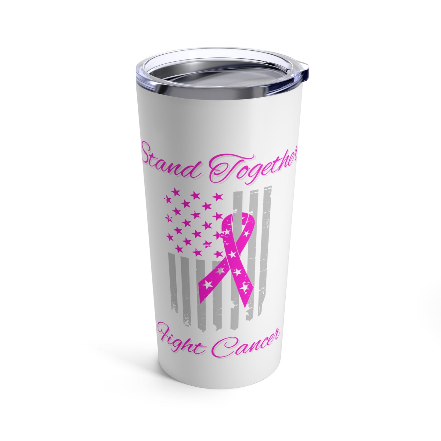 Stand Together Fight Breast Cancer Tumbler 20oz