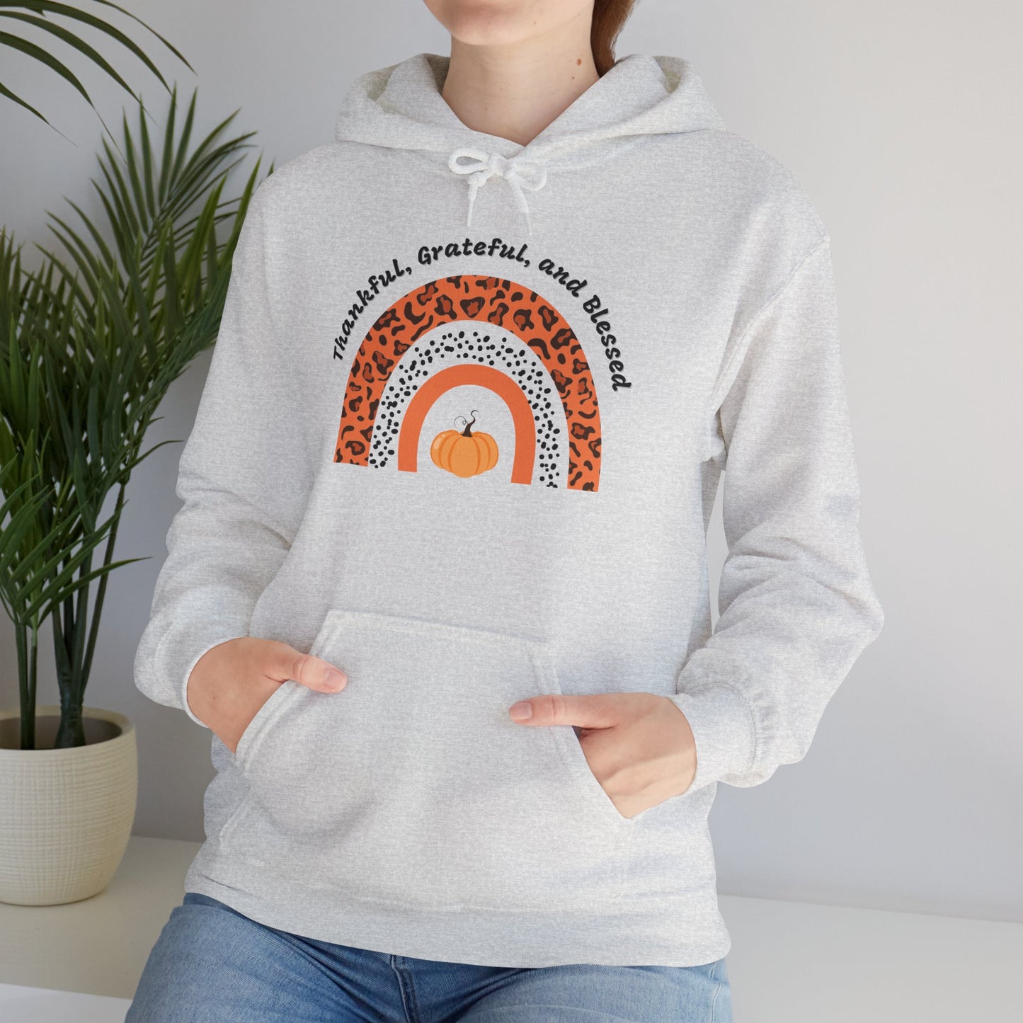 Thankful Grateful Blessed Unisex Heavy Blend™ Hooded Sweatshirt