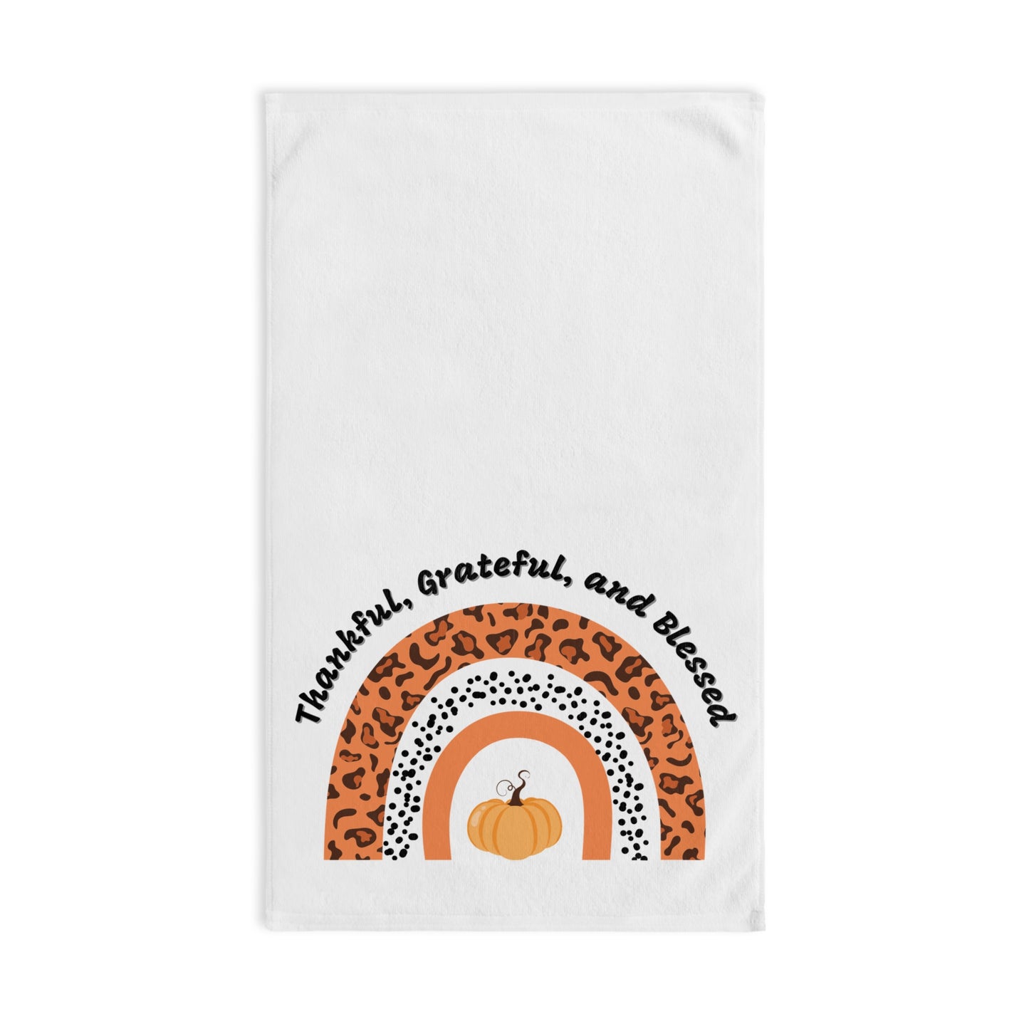 Thankful Grateful Blessed Hand Towel