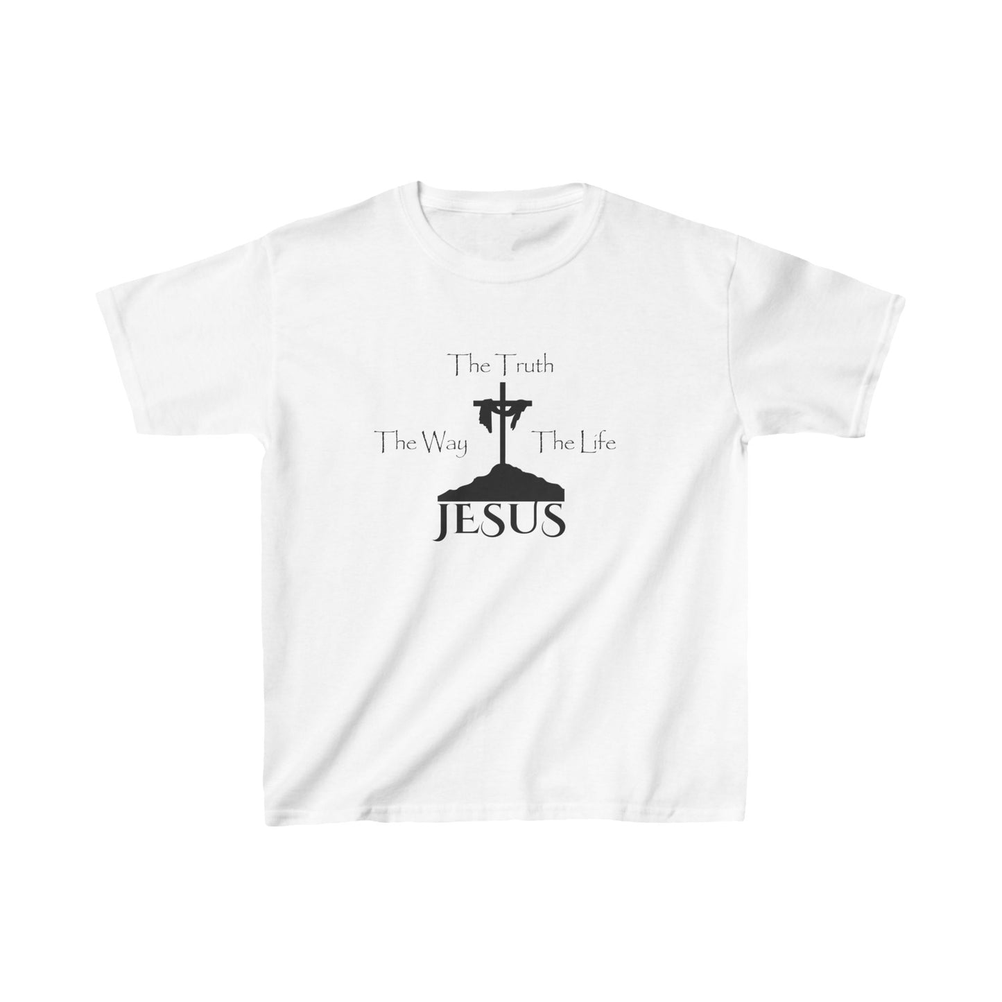 Jesus The Way The Truth The Life Kids Heavy Cotton™ Tee