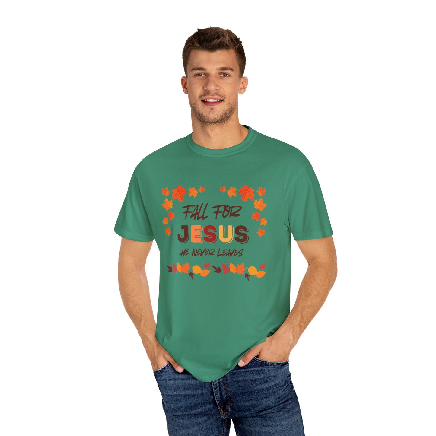 Fall For Jesus Harvest Unisex Garment-Dyed T-shirt