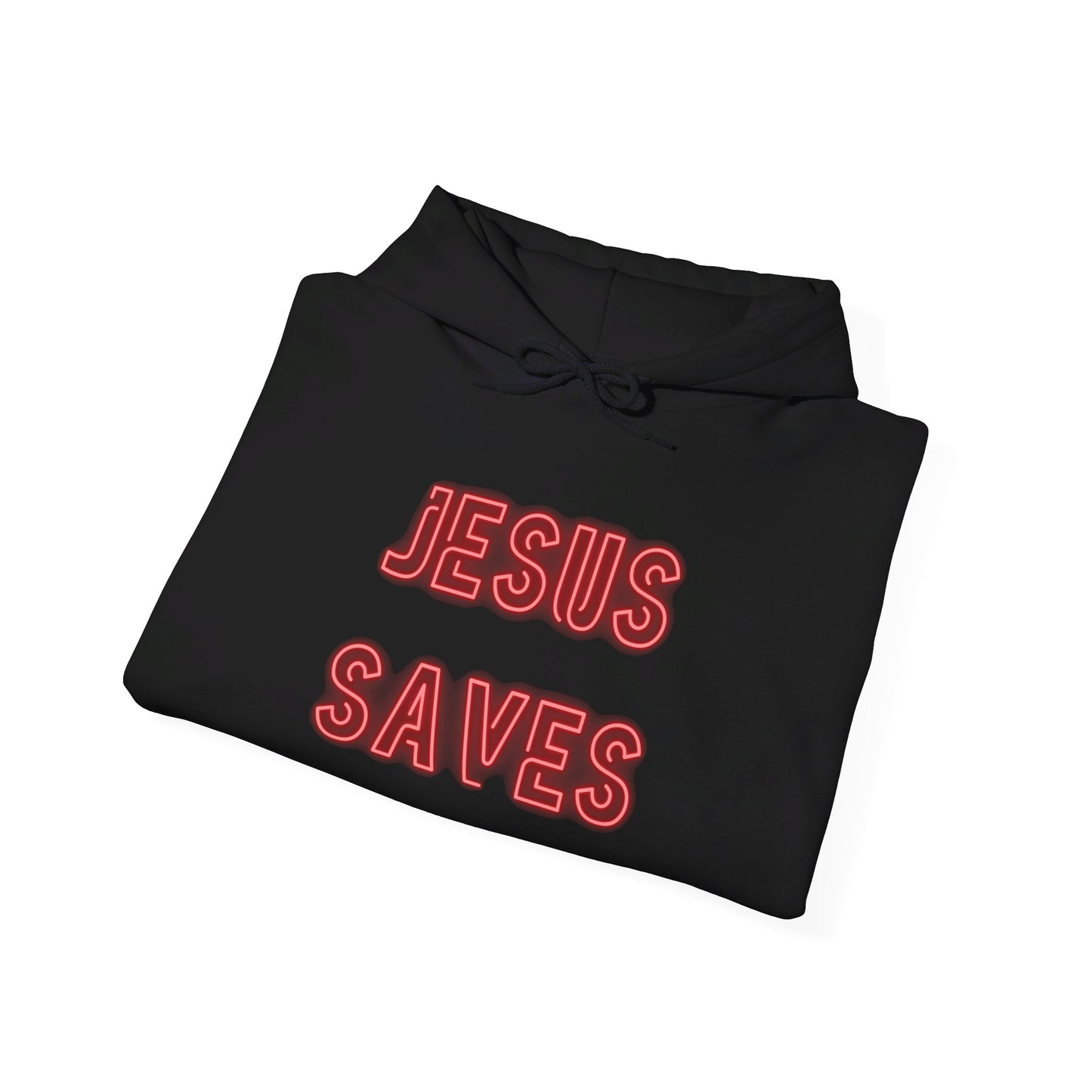 Jesus Saves Neon Signage Unisex Heavy Blend™ Hooded Sweatshirt