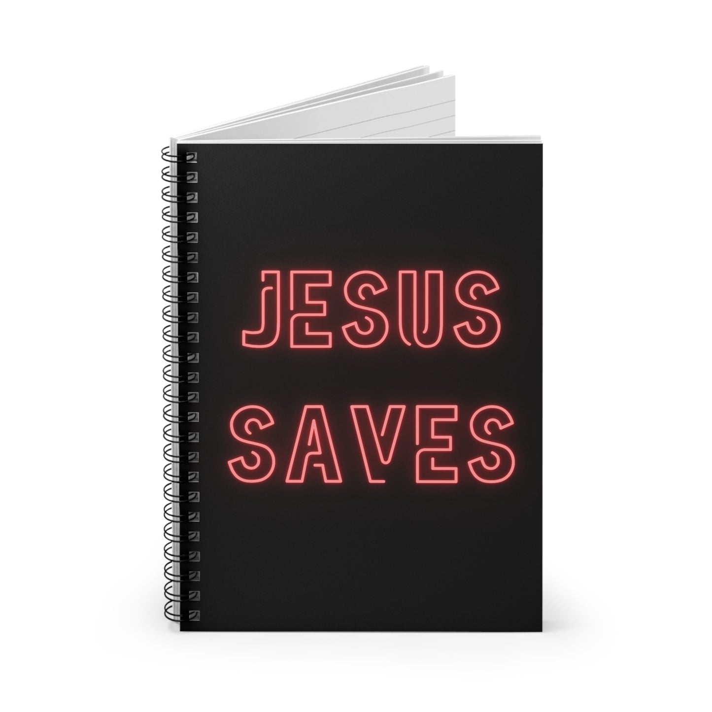 Jesus Saves Spiral Notebook - Ruled Line