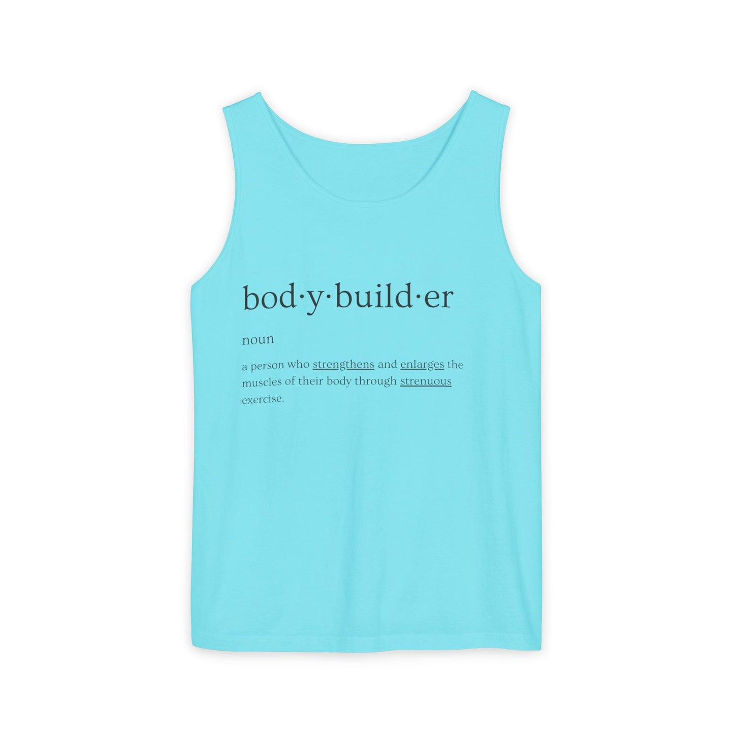 Bodybuilder Definition Unisex Garment-Dyed Tank Top