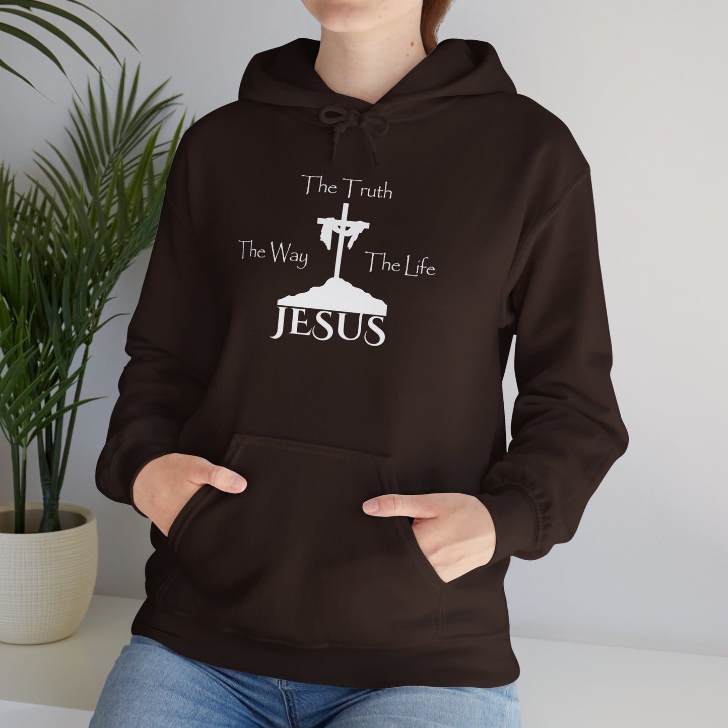 Jesus The Way The Truth The Life Unisex Heavy Blend™ Hooded Sweatshirt