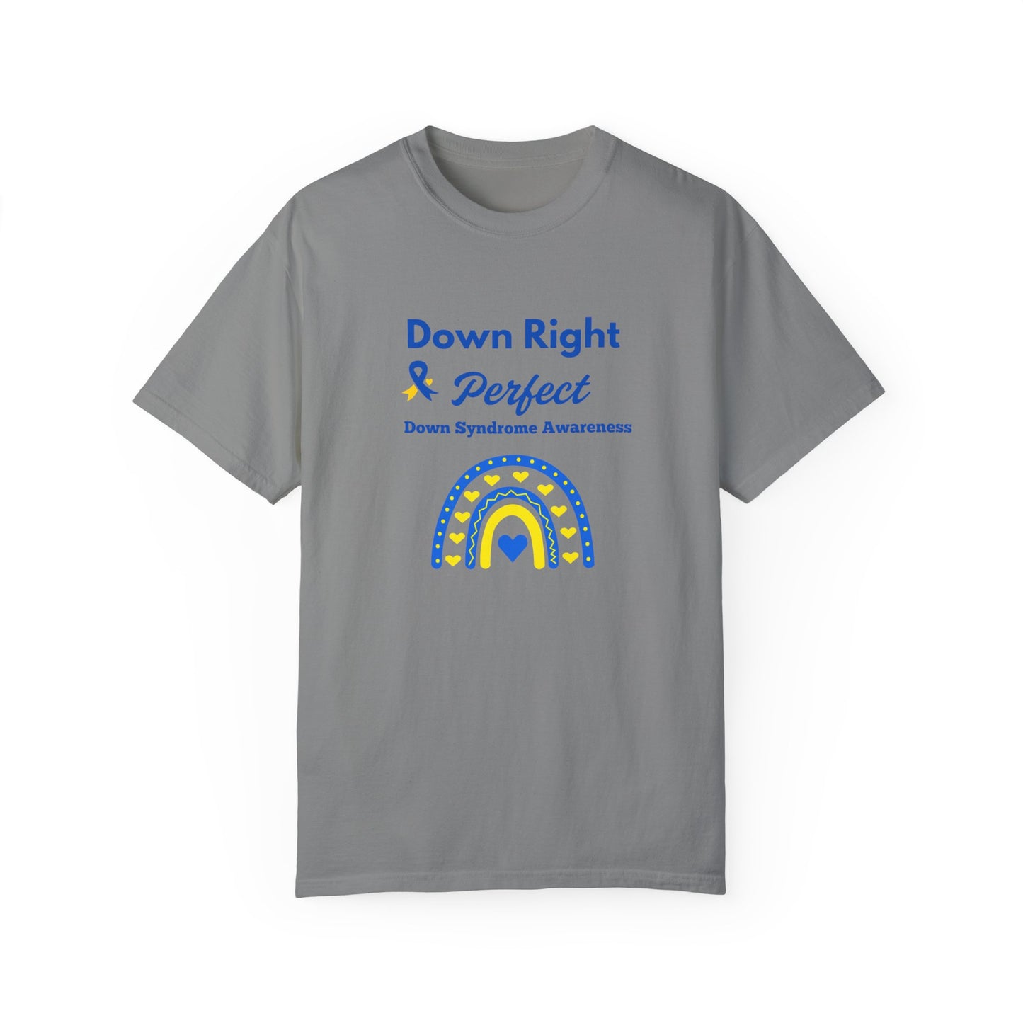 Down Right & Perfect Unisex Garment-Dyed T-shirt