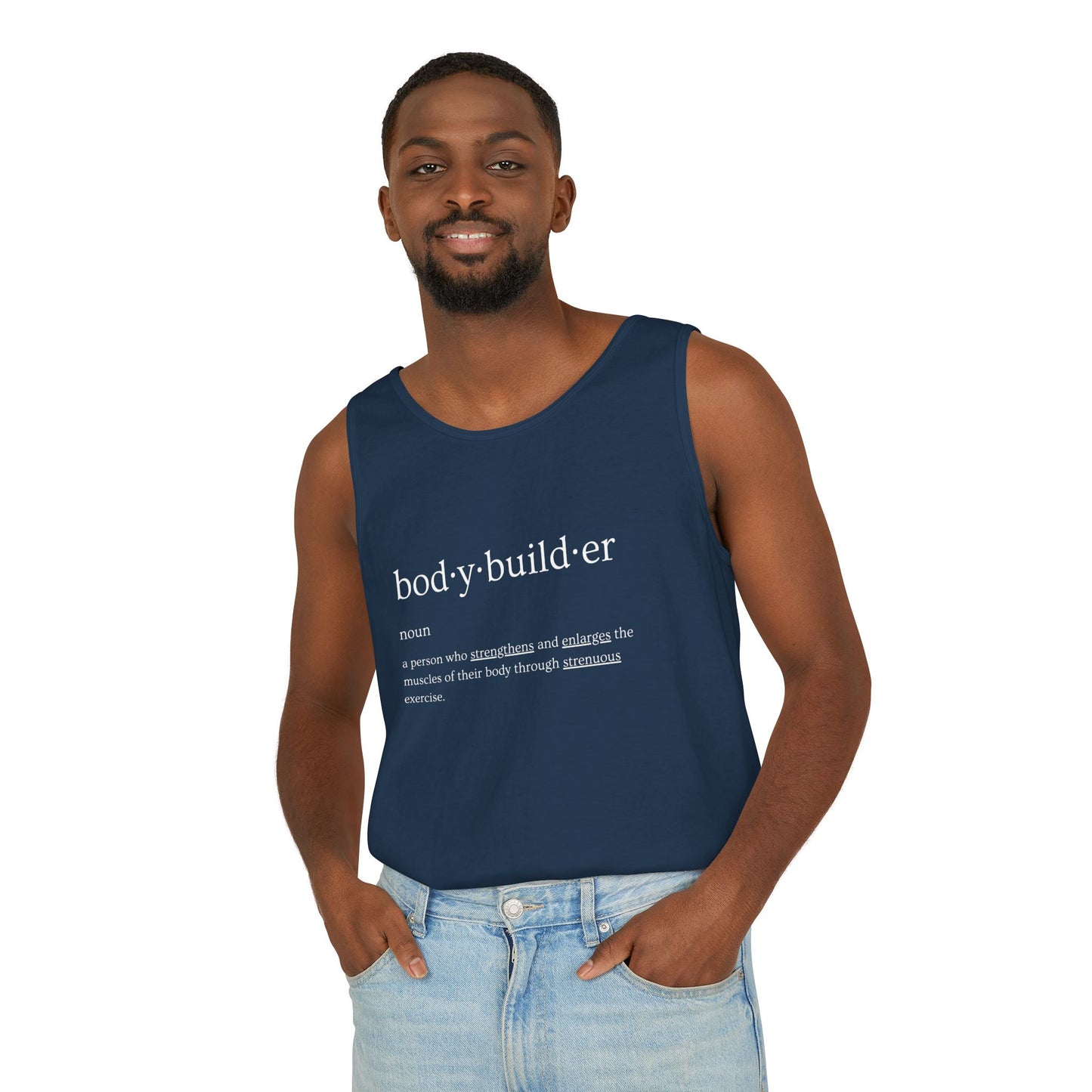 Bodybuilder Definition Unisex Garment-Dyed Tank Top