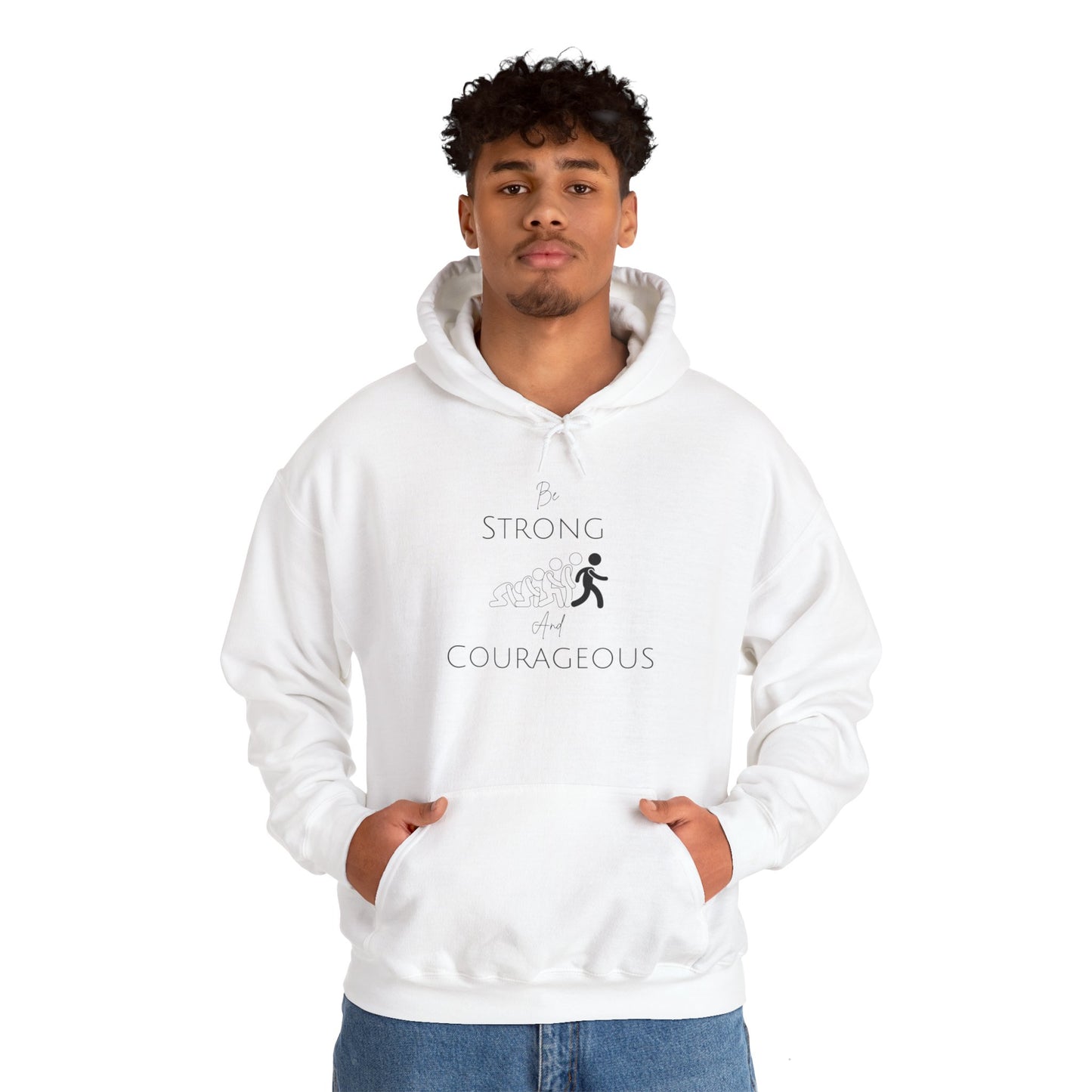 Be Strong And Courageous Unisex Heavy Blend™ Hooded Sweatshirt