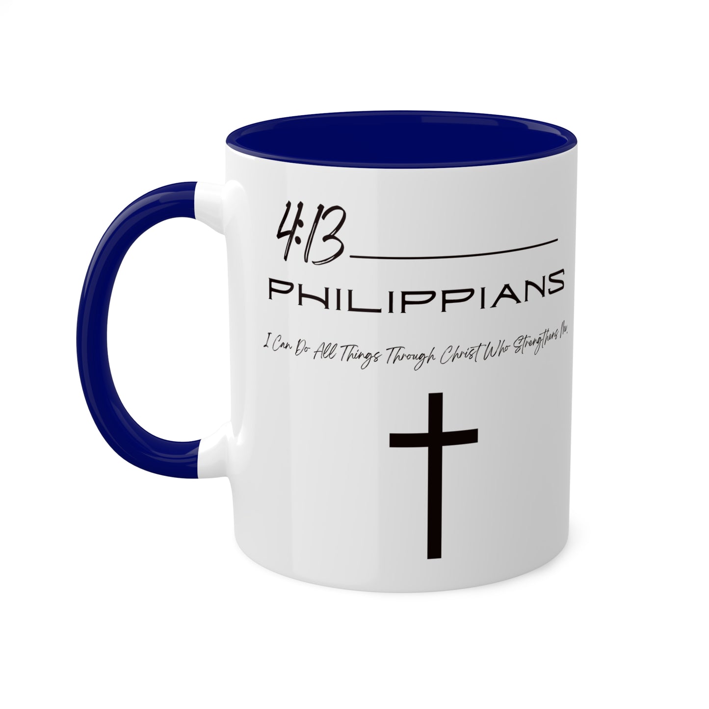 Philippians 4:13 Colorful Mugs, 11oz