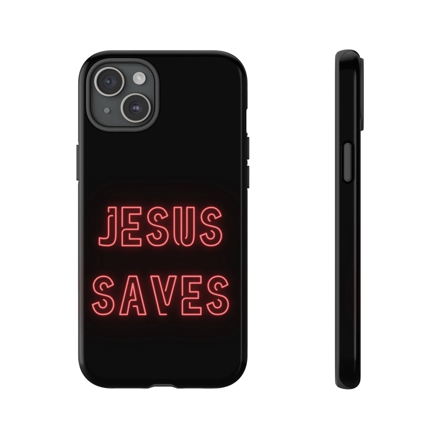 Jesus Saves Neon Signage Tough Cases Iphone Samsung Google