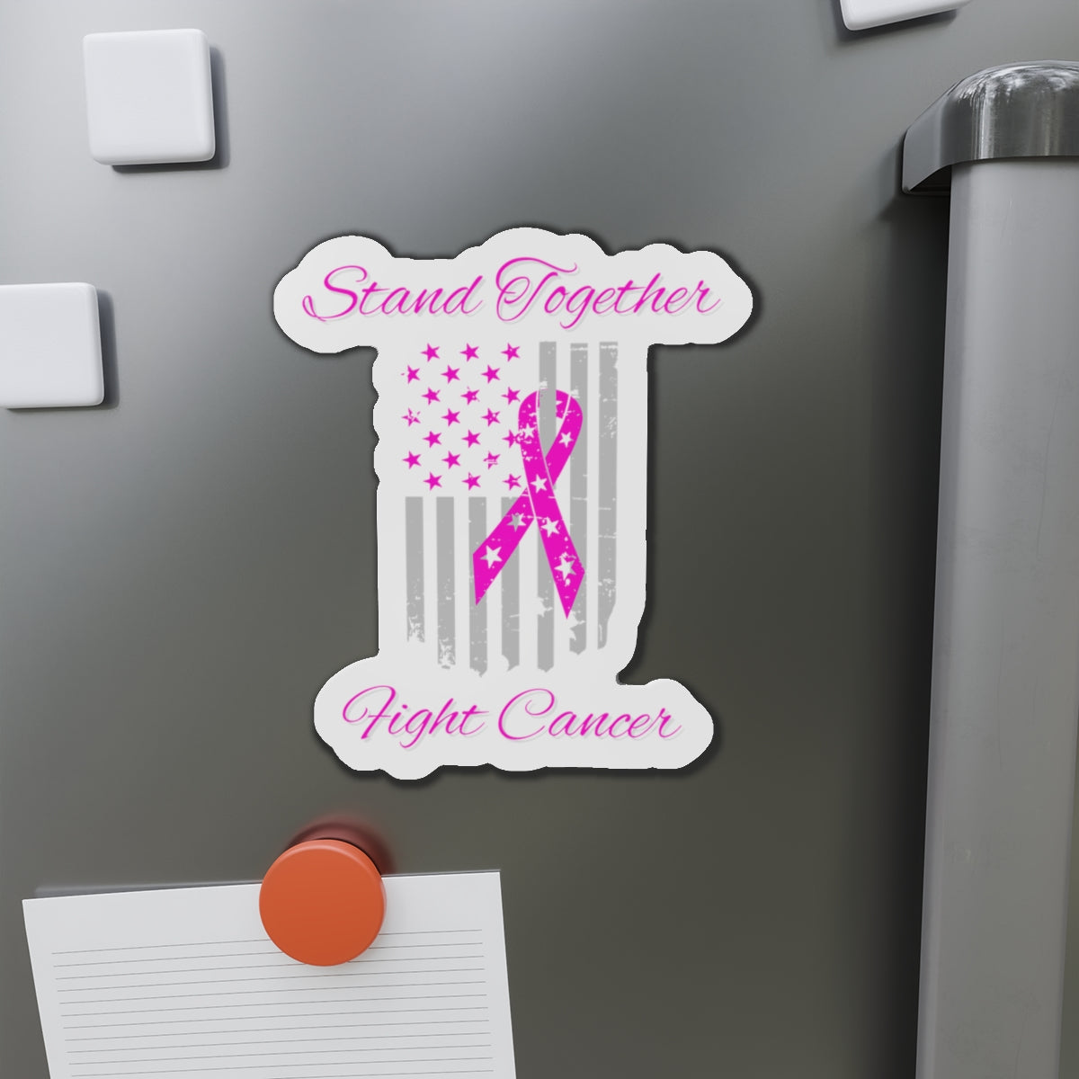 Stand Together Fight Breast Cancer Die-Cut Magnets