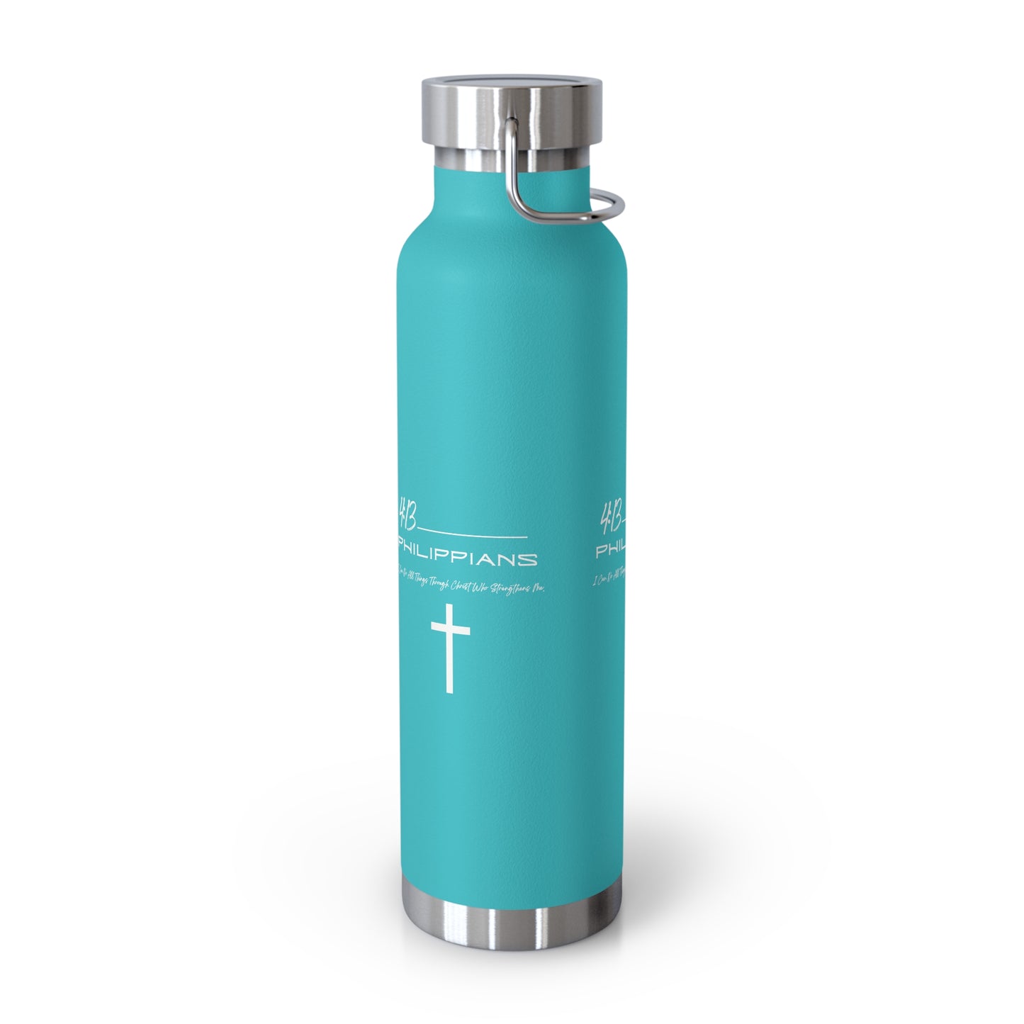 Philippians 4:13 Copper Vacuum Insulated Bottle, 22oz