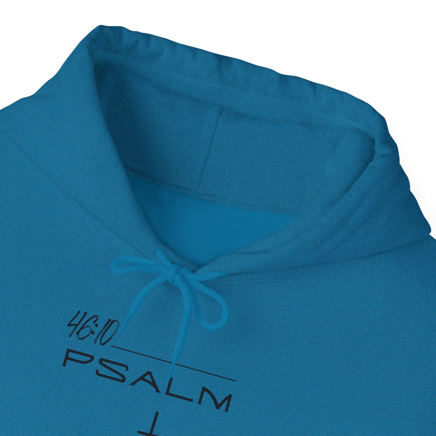 Psalm 46:10 w/ Full Scripture on Back Unisex Heavy Blend™ Hooded Sweatshirt