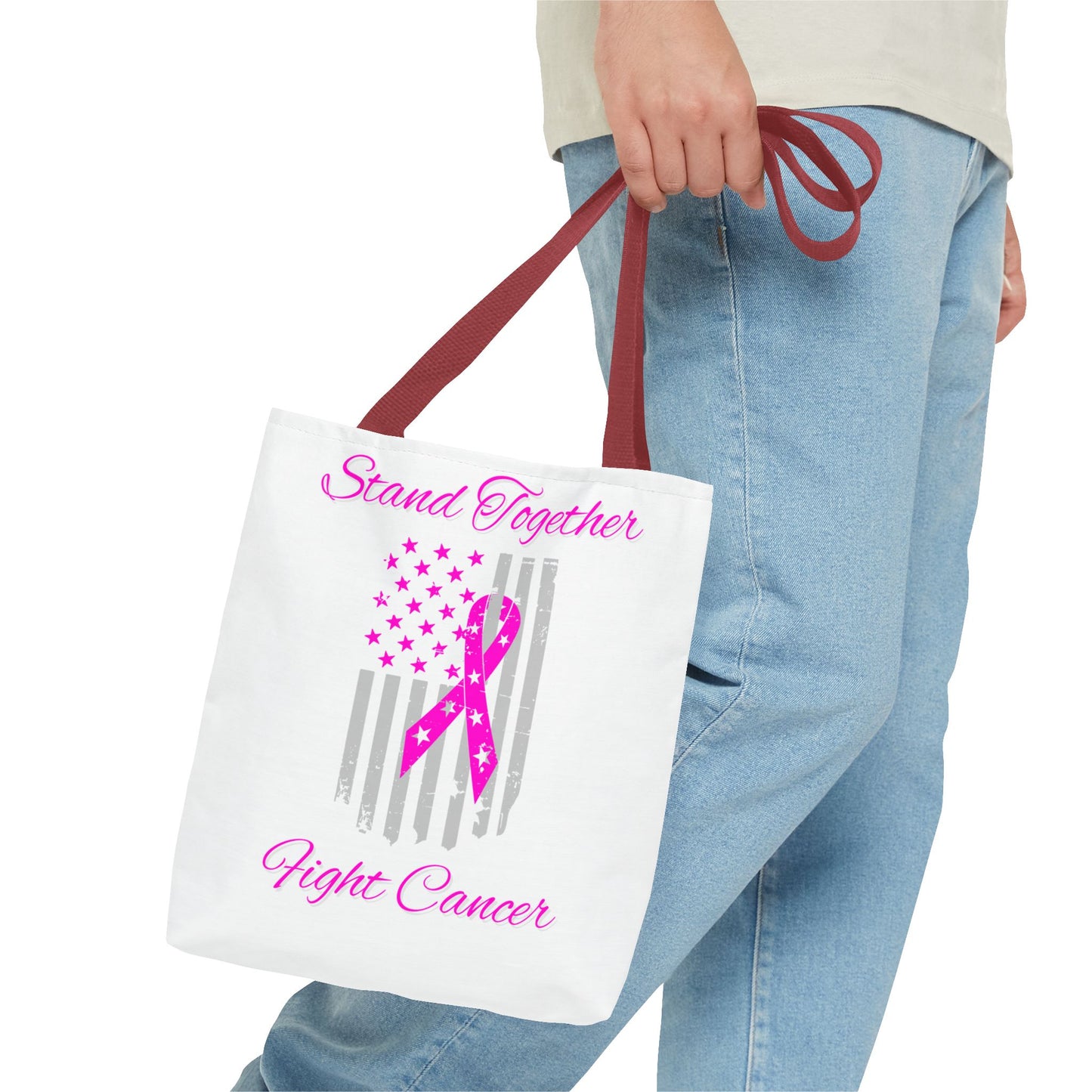 Stand Together Fight Breast Cancer Tote Bag (AOP)