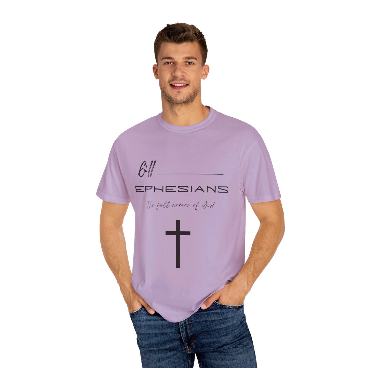 Ephesians 6:11 Armor of God Unisex Garment-Dyed T-shirt