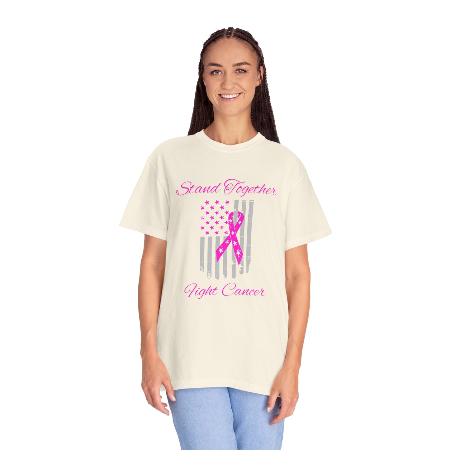 Stand Together Fight Breast Cancer Unisex Garment-Dyed T-shirt