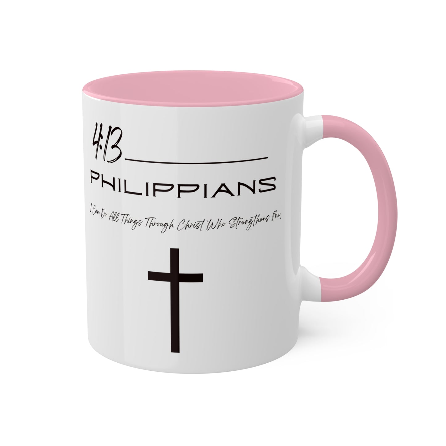 Philippians 4:13 Colorful Mugs, 11oz