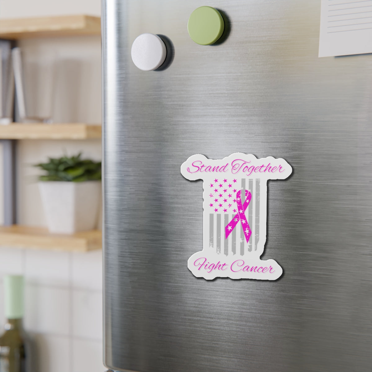 Stand Together Fight Breast Cancer Die-Cut Magnets