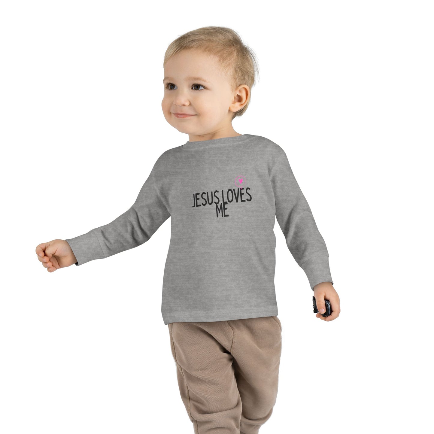 Jesus Loves Me Toddler Long Sleeve Tee