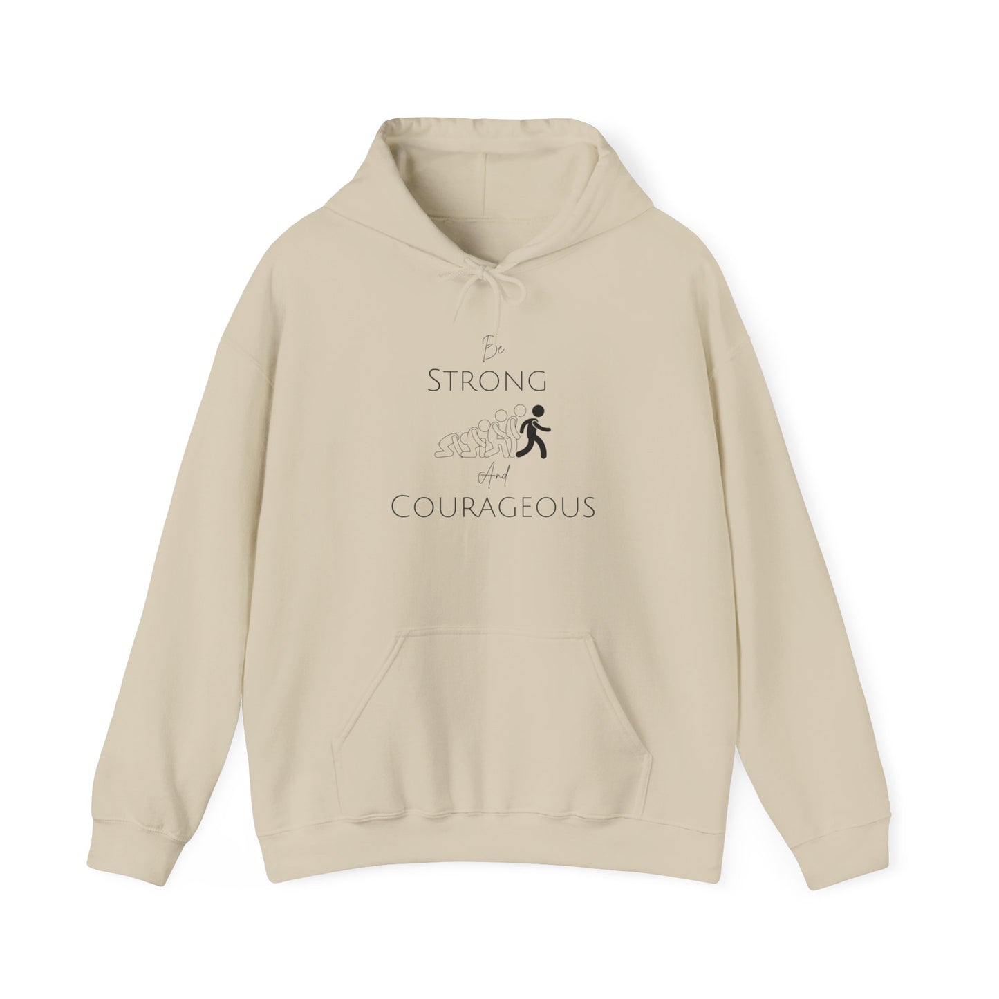 Be Strong And Courageous Unisex Heavy Blend™ Hooded Sweatshirt