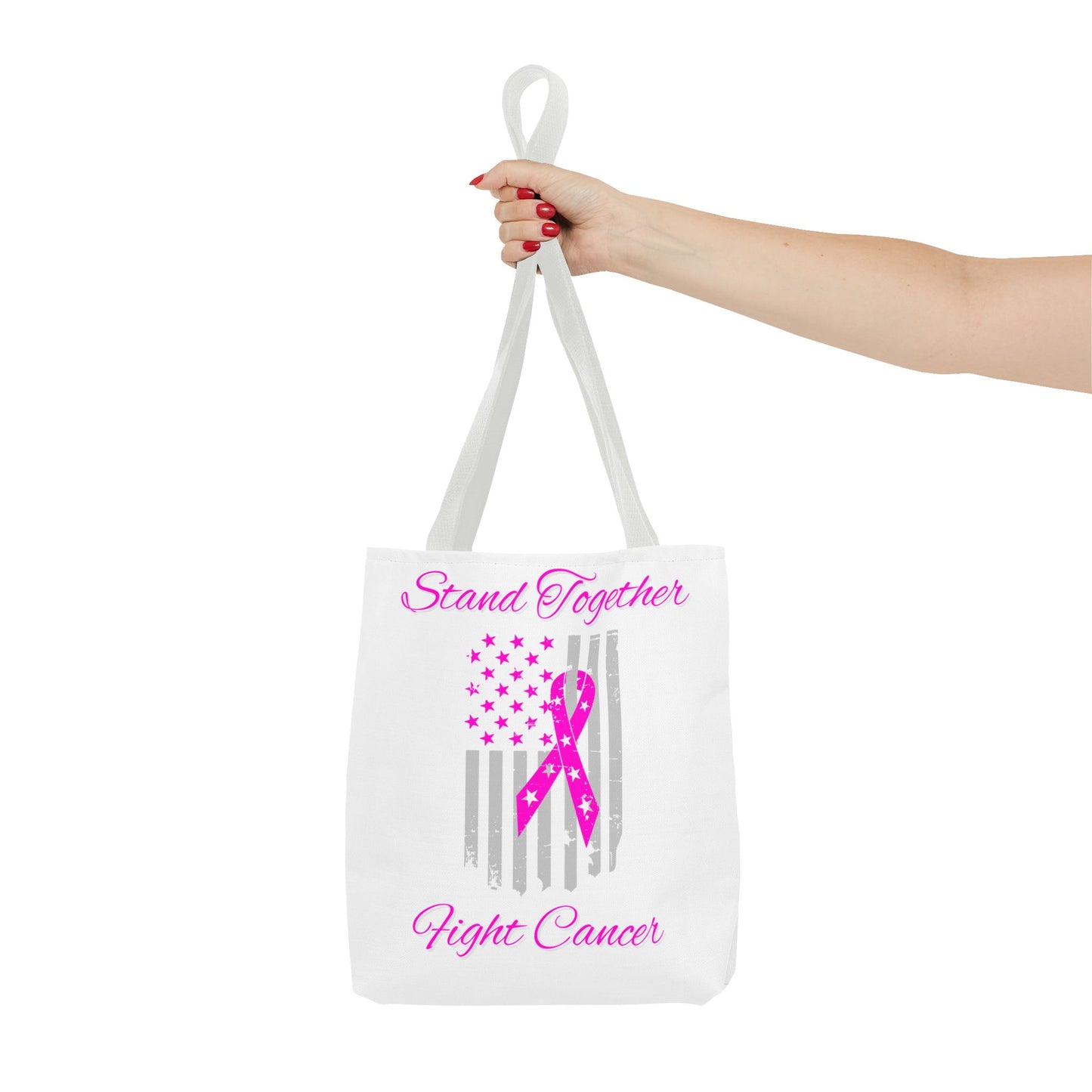 Stand Together Fight Breast Cancer Tote Bag (AOP)