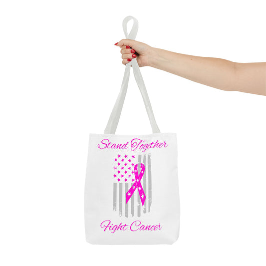 Stand Together Fight Breast Cancer Tote Bag (AOP)